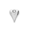 Acryl hangers hart Zilver, 1 stuk