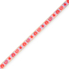 Lint met tekst zeeleven Light pink-powder blue-poppy red-gold, 50 cm