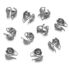 Kalotjes zijdelings 1,5mm voor Ball chain ketting Zilver, 10 stuks