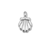 Bedels DQ metaal zeester 999 zilver, 11x7mm (nikkelvrij), 1 stuk