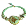 DIY pakket Dragonfly - Light green (keuze goud of zilver)