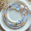 DIY pakket wikkel armband "I am Blue"