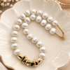 DIY pakket Imi parels & Gold stones ketting
