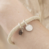 Jacky Smokey Quartz Tree Silver Bracelet Zilver