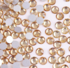 Rhinestone 7mm Champagne Gold, 10 stuks