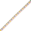 Lint met tekst Citroen Orchid pink-yellow-green-gold, 50 cm