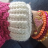 DIY pakket Miyuki hartje Cotton candy satijn armband