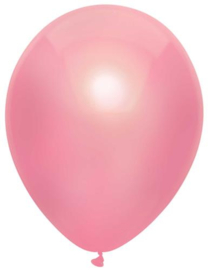 Ballonnen metallic roze ( 10 stuks)