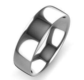 zilver naam ring 8 mm