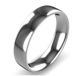 zilver naam ring 5 mm