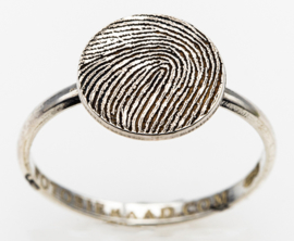 fantasie ring met vingerprint