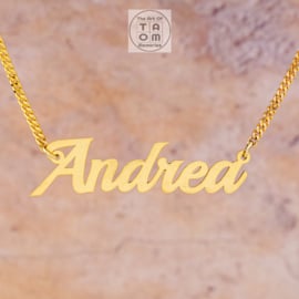 goud naamhanger Andrea