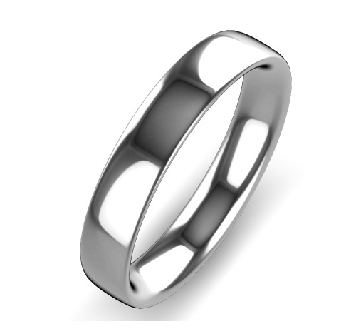 zilver naam ring 4 mm