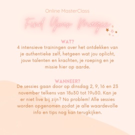 Online MasterClass "Find Your Magic✨"