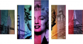 Diamond Painting ML 5-luik Marilyn Monroe (150cm op 90cm)