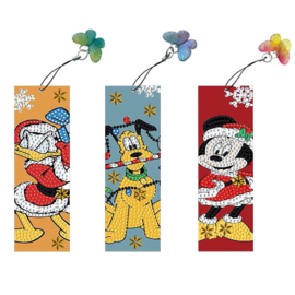 Diamond Painting set van 3 Boekenleggers Duck, Pluto & Mickey