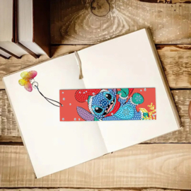 Diamond Painting set van 3 Boekenleggers Stitch