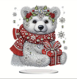 Diamond Painting Staander Kerst Ijsbeer