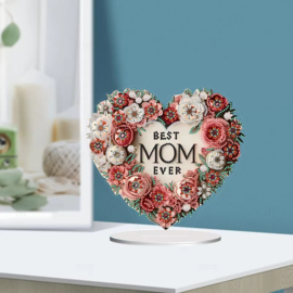 Diamond Painting  staander Bloemen Best Mom Moederdag