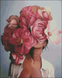Diamond Painting Miss Coccinelle Flower  Lady  40x50