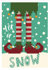 Diamond Dotz Greeting Card Let it Snow - Needleart World