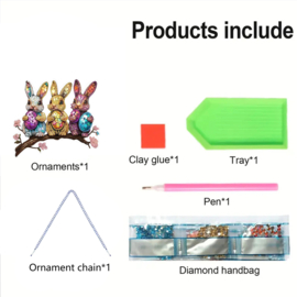 Diamond Painting  hanger Paashaasjes