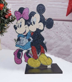 Diamond Painting Staander in hout Mickey & Minnie