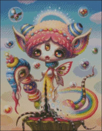 Diamond Painting Miss Coccinelle Alien Girl 40x50