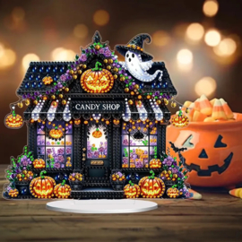 Diamond Painting Staander Halloween Candy Shop