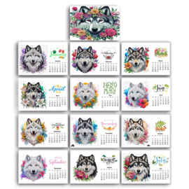 Diamond Painting Kalender Wolven 2026