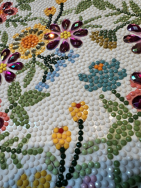 Diamond Painting Mand met Bloemen in hout