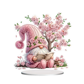 Diamond Painting  staander Roze Gnoom