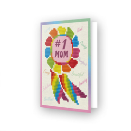 Diamond Dotz Greeting Card  Number 1 Mom - Needleart World