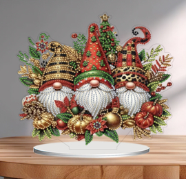 Diamond Painting  staander Kerst Gnooms
