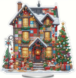 Diamond Painting Staander  Kersthuis