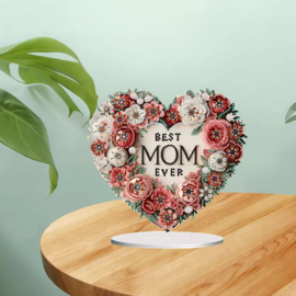 Diamond Painting  staander Bloemen Best Mom Moederdag