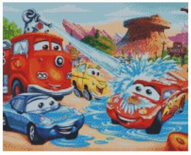 Diamond Painting Miss Coccinelle  Cars 40x50