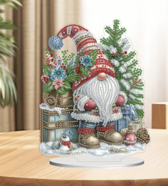 Diamond Painting  staander Kerst Gnoom