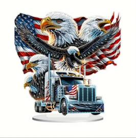 Diamond Painting  staander Arend American Truck