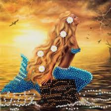 Diamond Painting Wenskaart Art Mermaid