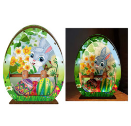 Diamond Painting Groot Paasei met LED