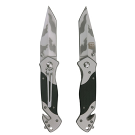 Knife + clip - groen, zwart en Camo H254G10 457300