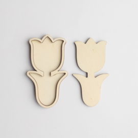 2 in 1 speeltray - Tulp
