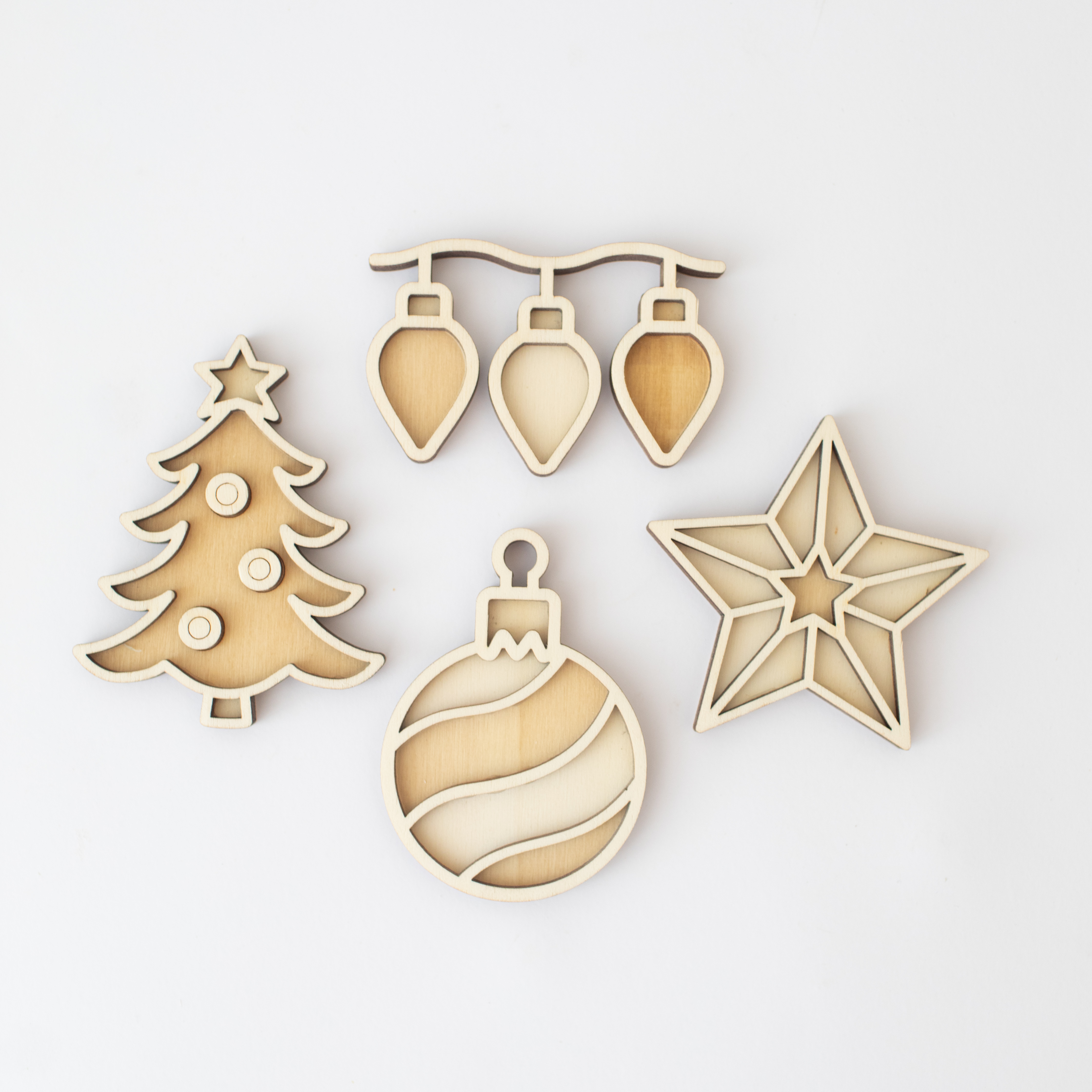 Speeltray miniset -  Kerstboom versieren