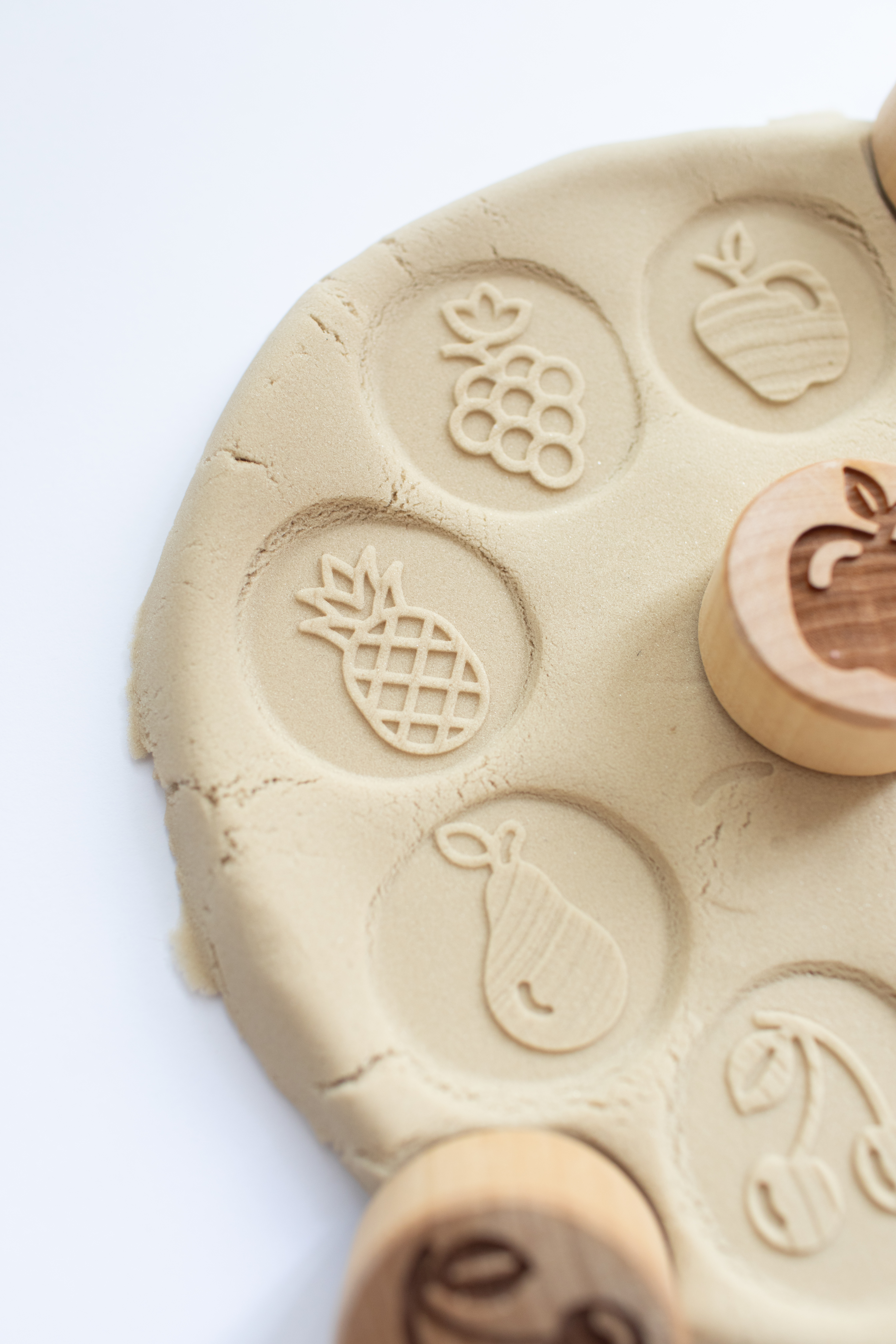 Houten stempelset - Fruit