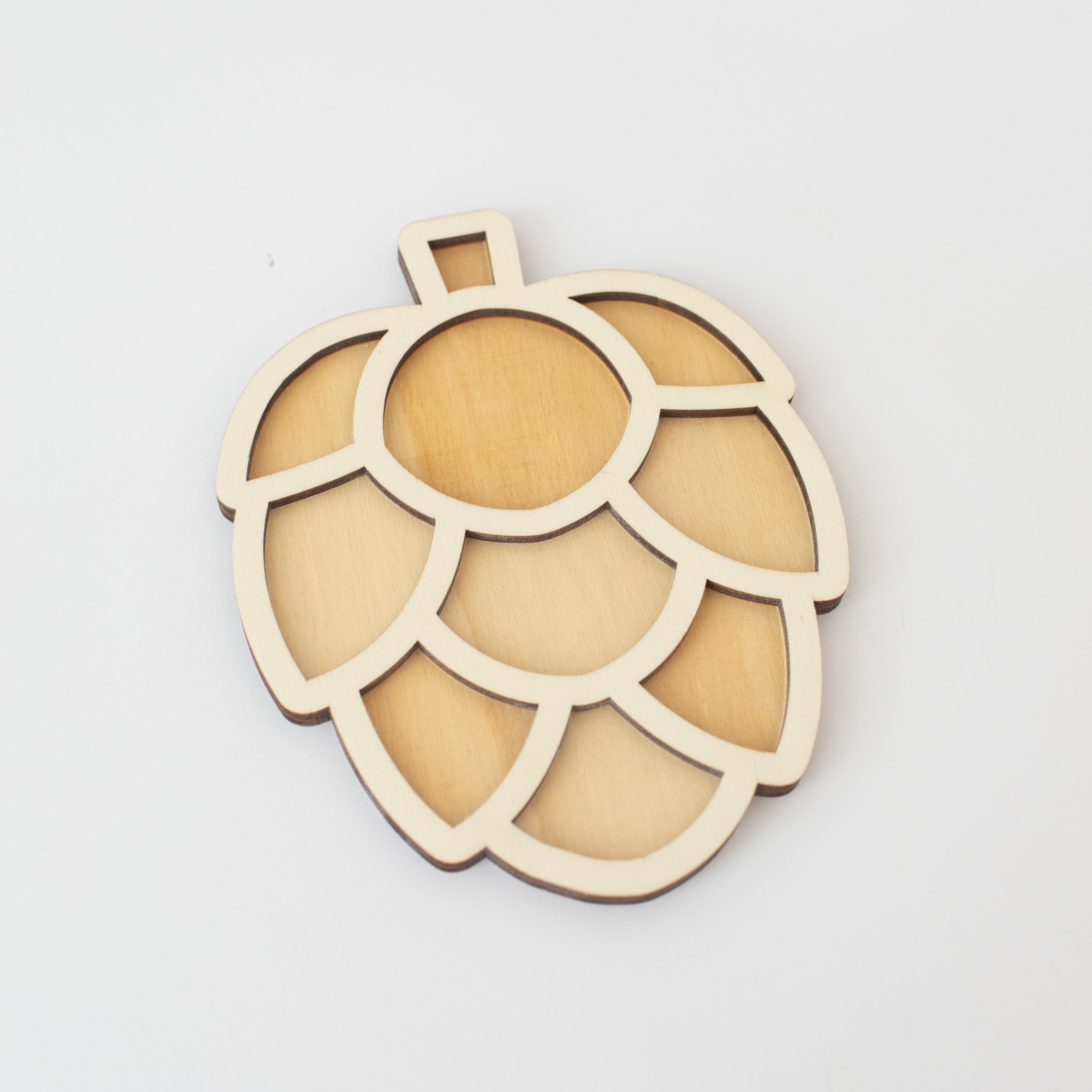 Houten speeltray -  Dennenappel