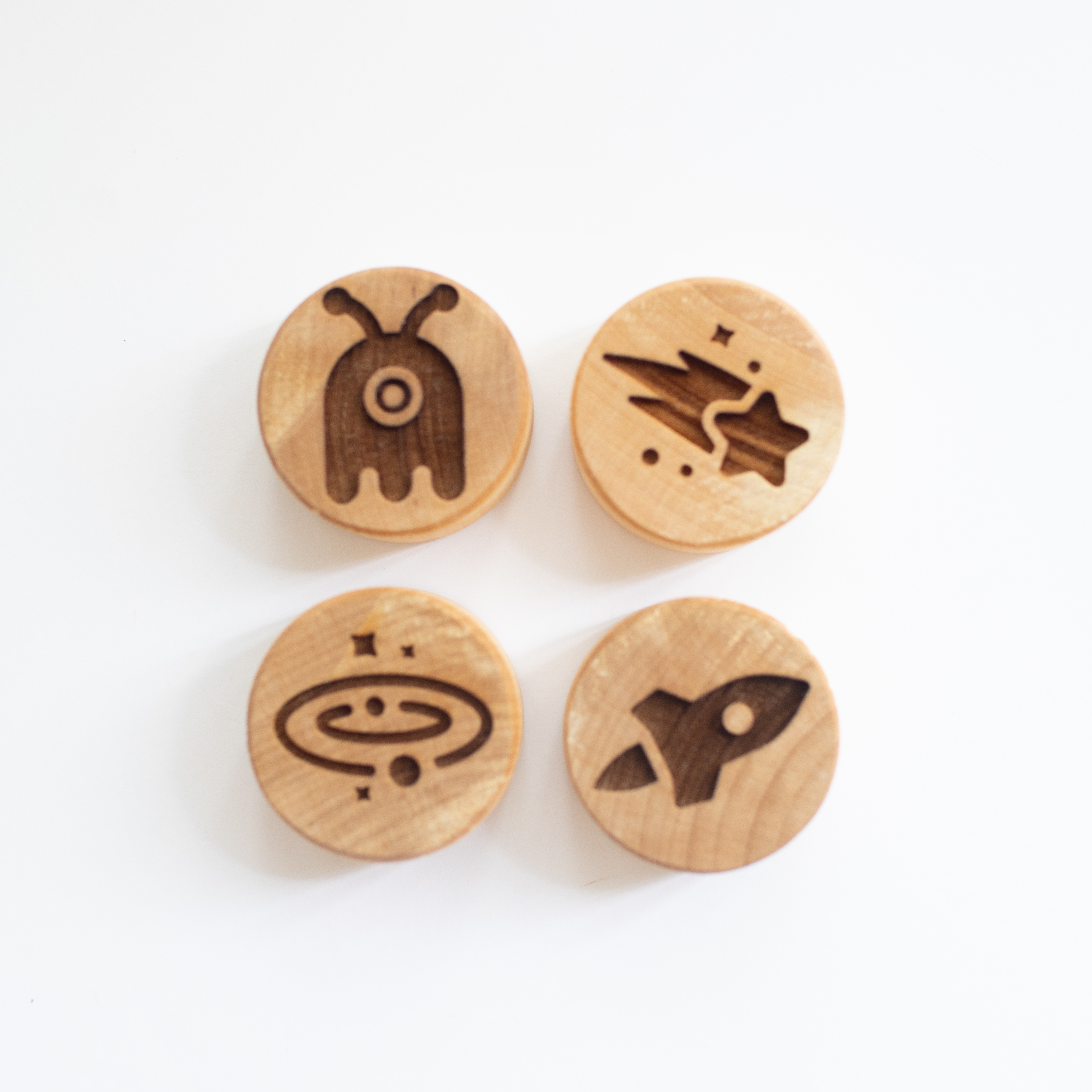 Houten stempelset - De ruimte