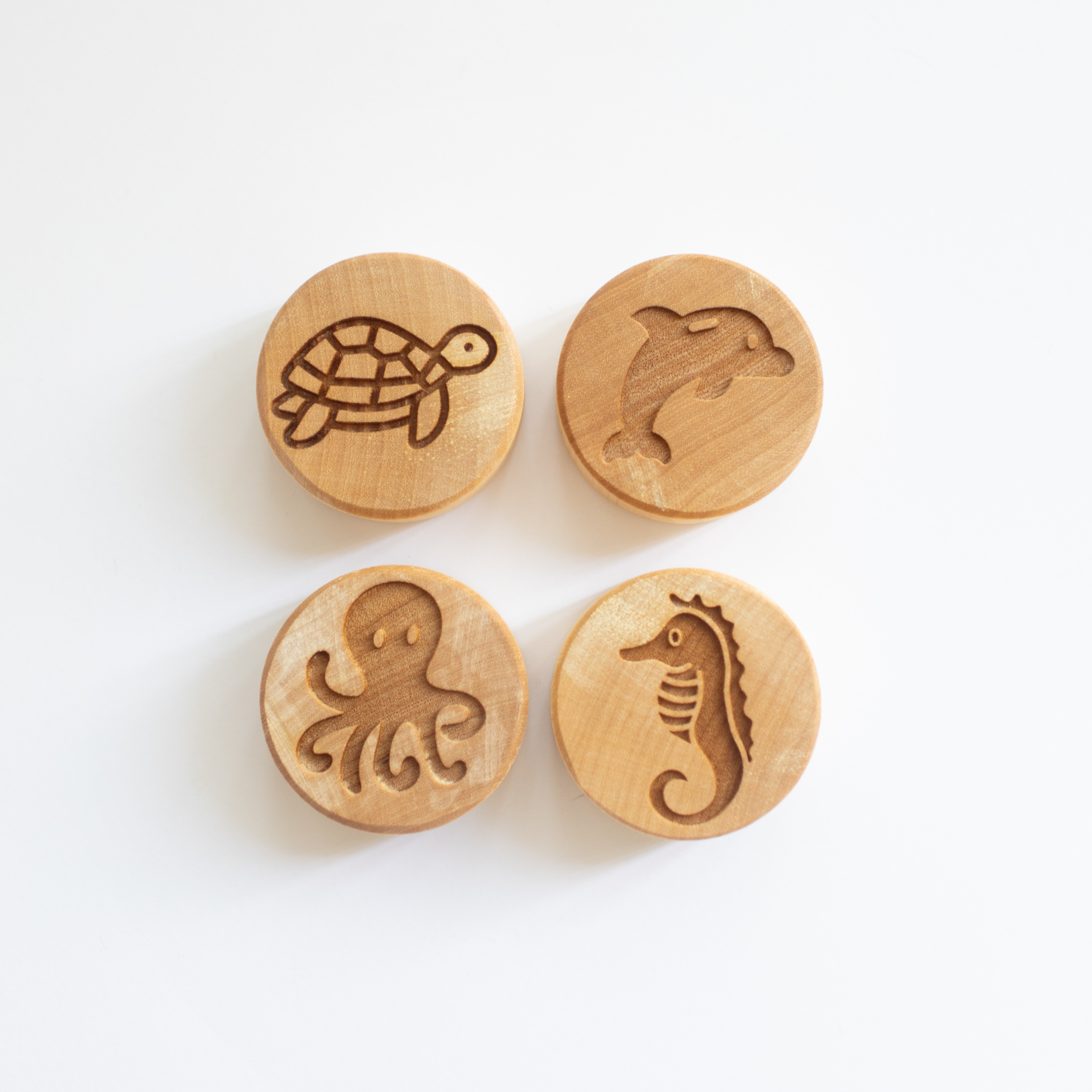Houten stempelset - Zeeleven