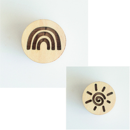 Stempel Regenboog / Zon