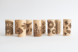 Houten roller - Zee golven